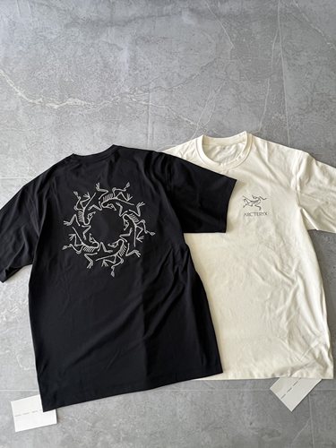 正品Arcteryx始祖鸟System A solarium三标彩色浮雕万花筒短袖T恤