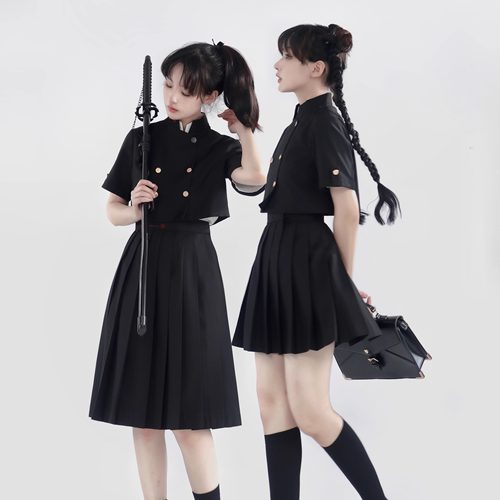 栗下町不良半袖校供感JK制服原创