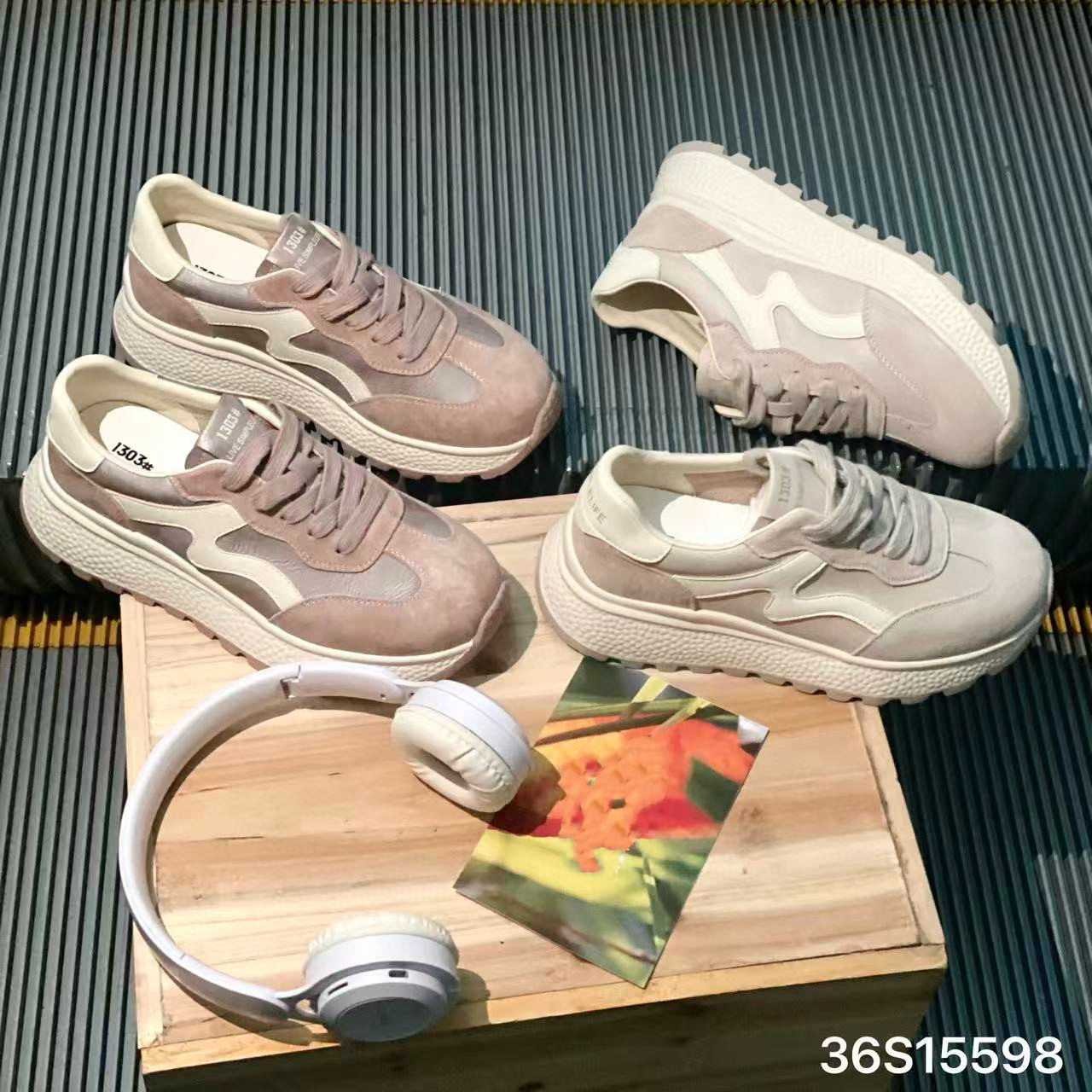 欧洲站2026春真皮阿甘鞋德训鞋运动休闲跑步鞋学生鞋板鞋女15598,女鞋,时尚休闲鞋,淘宝优惠券,粉丝福利购,淘宝优惠卷