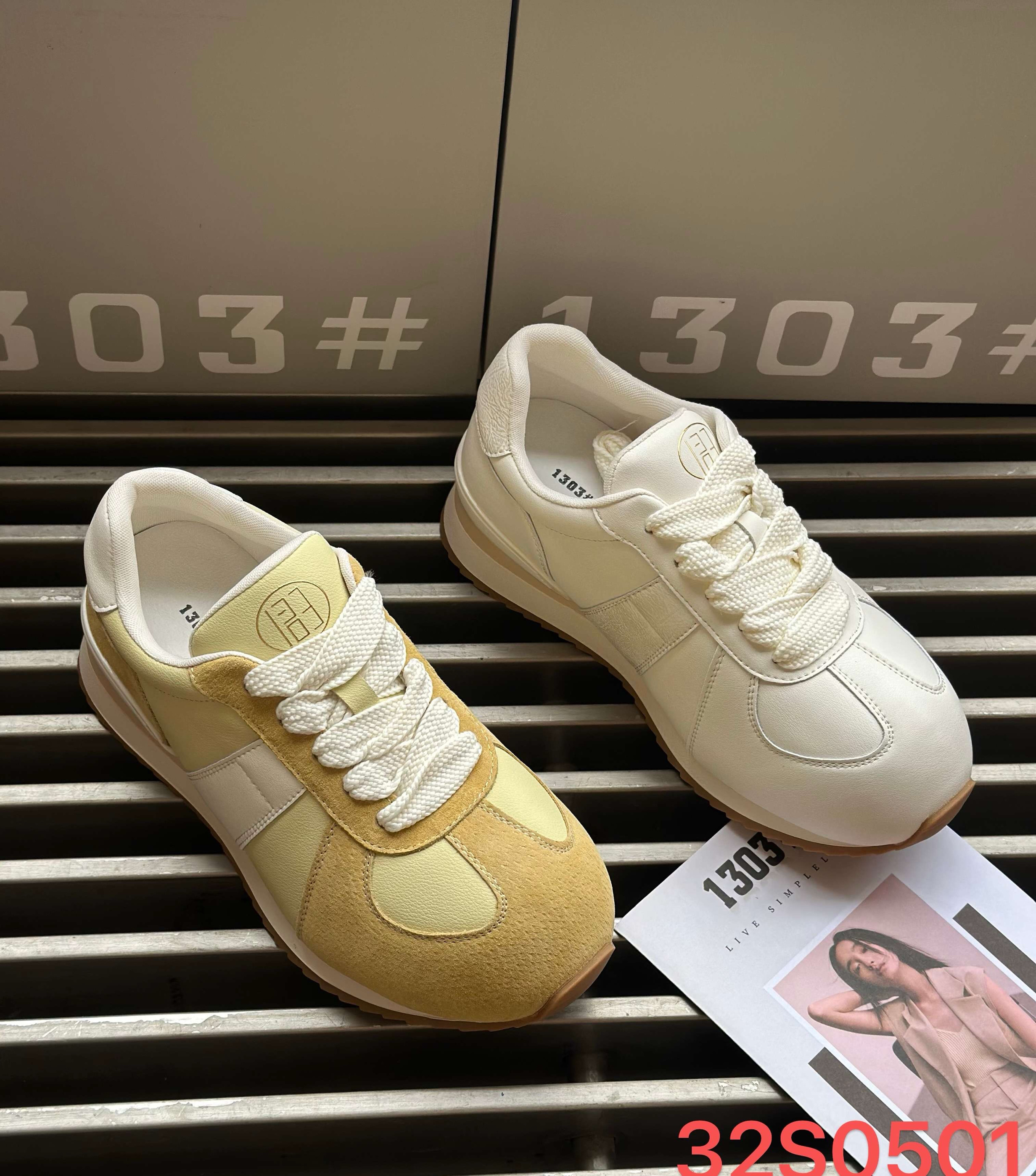 欧洲站2025春厚底卡皮巴拉大头小白鞋休闲运动鞋板鞋德训鞋女0501