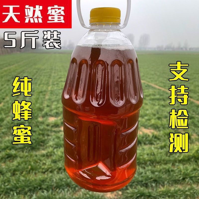 中蜂饲料百花蜜喂蜂蜂蜜5斤装中蜂蜂粮蜜蜂口粮天然喂蜂专用蜂蜜
