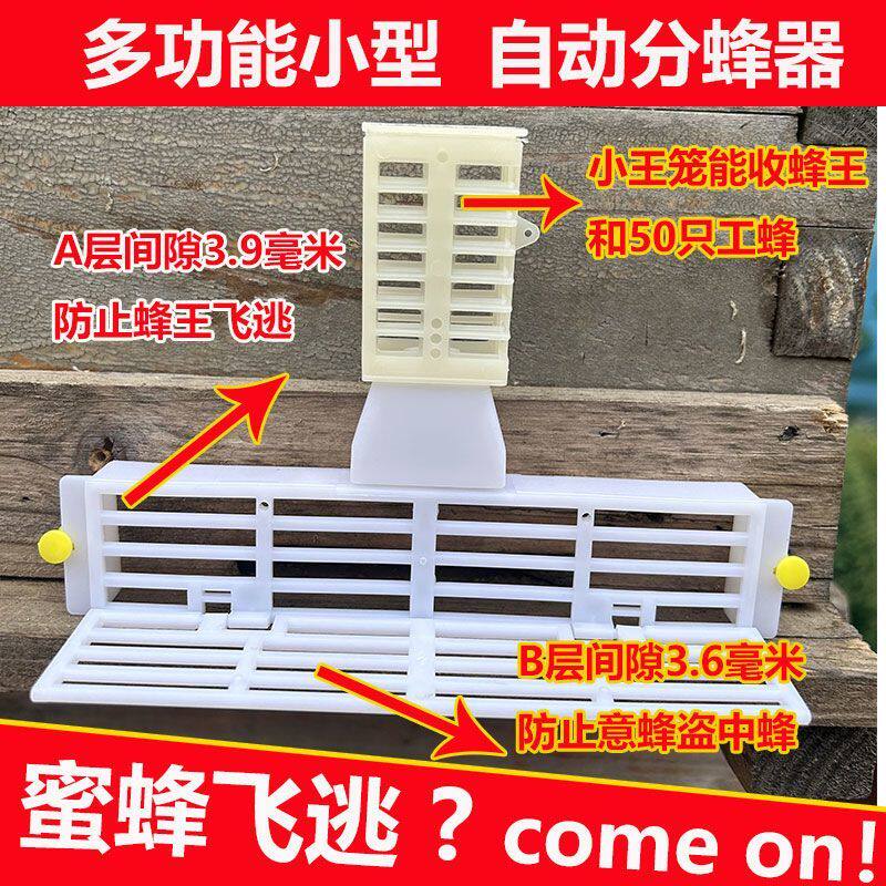 中蜂防逃框多功能自动分蜂器蜜蜂箱巢门塑料蜂王防跑片防盗器养蜂图片