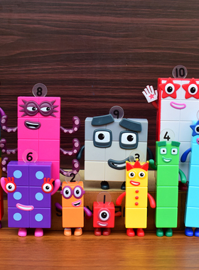 数字积木人偶Numberblocks手办平替数学教具公仔儿童玩偶人物摆件