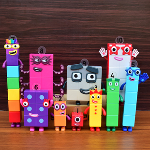 数字积木人偶Numberblocks手办平替数学教具公仔儿童玩偶人物摆件