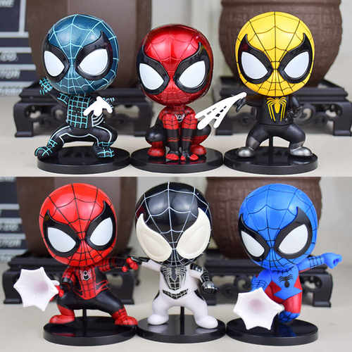 Q版摇头公仔礼物卡通蜘蛛侠盲盒