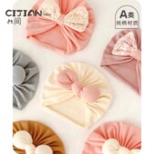 婴儿帽子秋冬款 新生儿胎帽男女宝宝印度帽0 3月初生儿可爱囟门帽