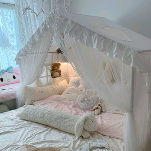 儿童帐篷定制分床神器床上帐篷分房室内公主床小房子款秘密基地