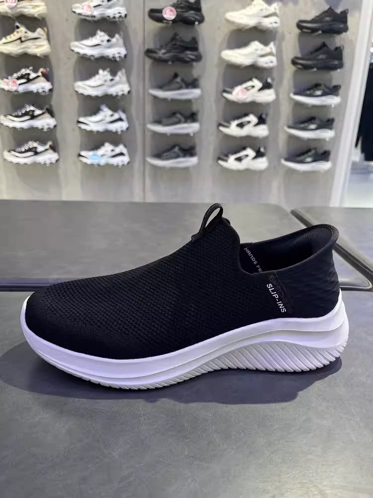 skechers斯凯奇男鞋夏季网面透气一脚蹬闪穿鞋健步鞋休闲鞋894227