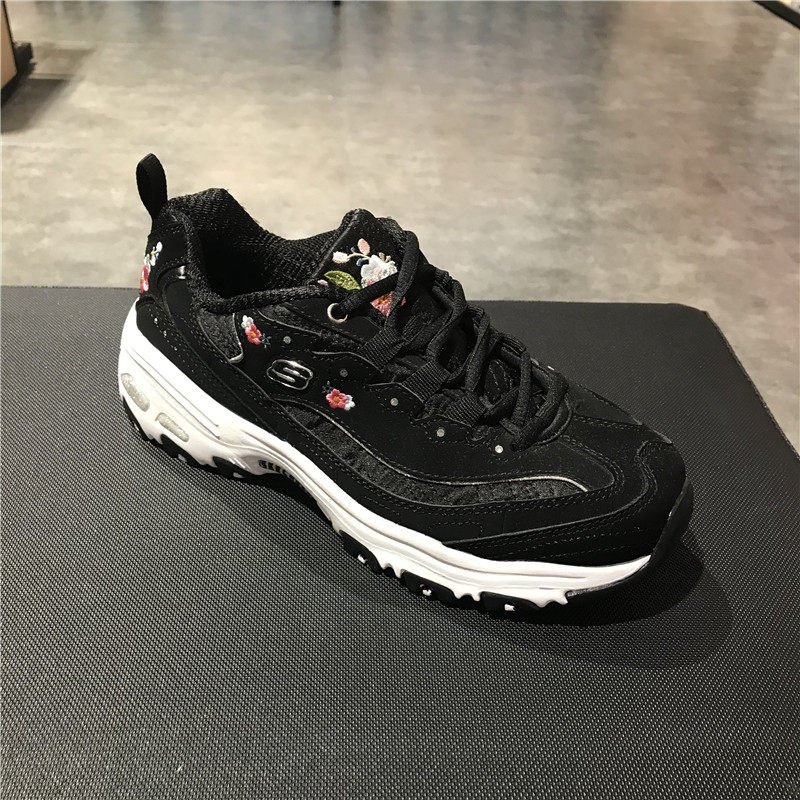 Skechers/斯凯奇减震厚底老爹鞋精致刺绣花透气时尚女熊猫鞋11977,运动鞋new,运动休闲鞋,淘宝优惠券,粉丝福利购,淘宝优惠卷