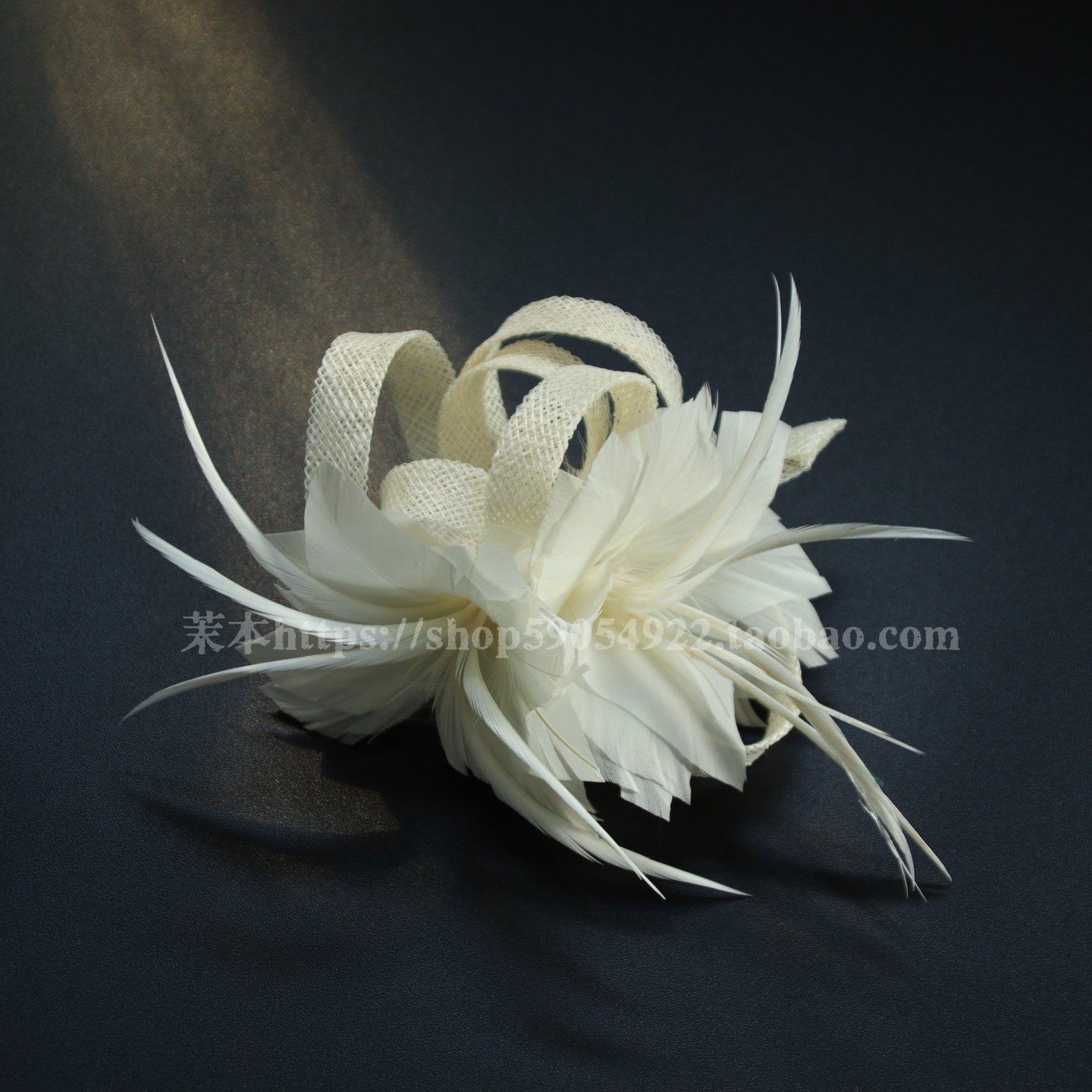 高端复古麻纱发夹头花羽毛花朵头饰优雅仙美发夹夜上海演出发饰女,饰品/流行首饰/时尚饰品新,发饰,淘宝优惠券,粉丝福利购,淘宝优惠卷