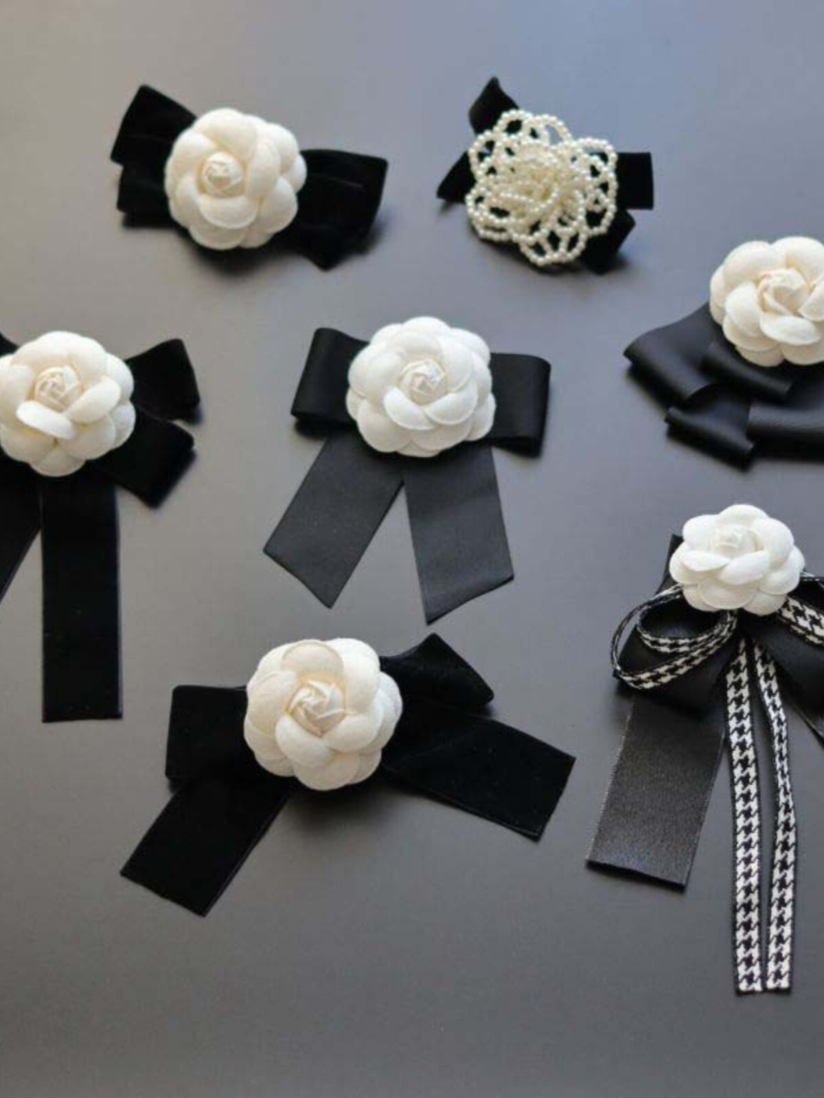 복고풍 스타일 동백 레이디스 칼라 꽃 활 장식 나비 넥타이 코사지 액세서리 다목적 스 트리머 브로치