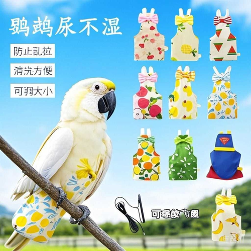 鹦鹉鸟尿不湿衣服虎皮玄凤屎兜尿裤尿布牡丹和尚外出飞行服可调节