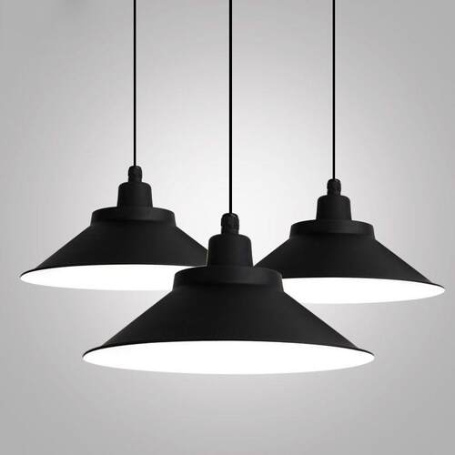 led工业风喇叭吊灯单头餐厅工矿灯罩办公室展厅健身房舞蹈房彩色