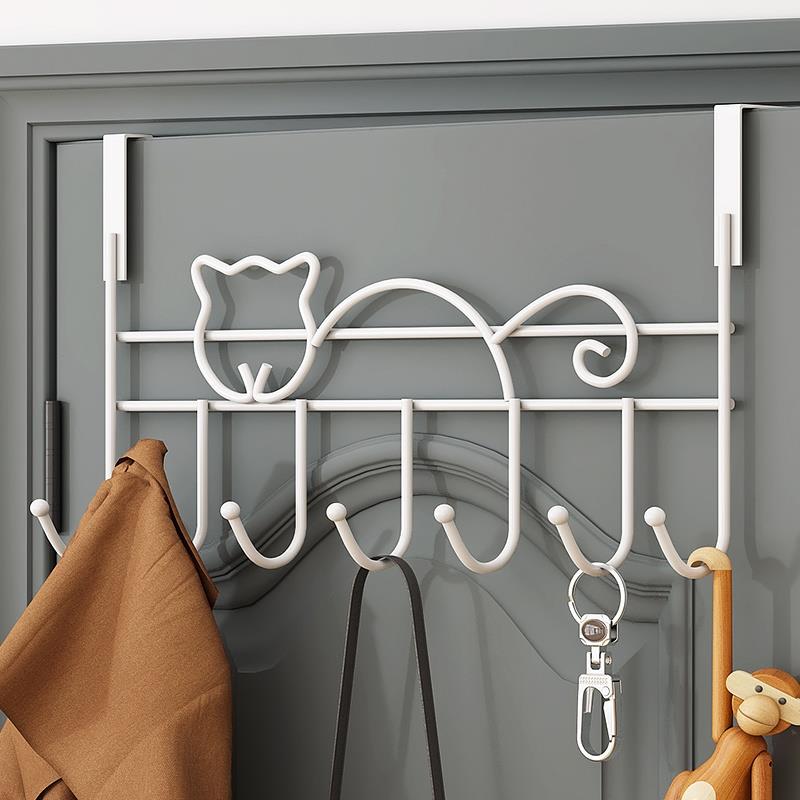 门后挂钩免打孔门上挂衣架墙上衣架强力壁挂神器卧室门衣服置物架