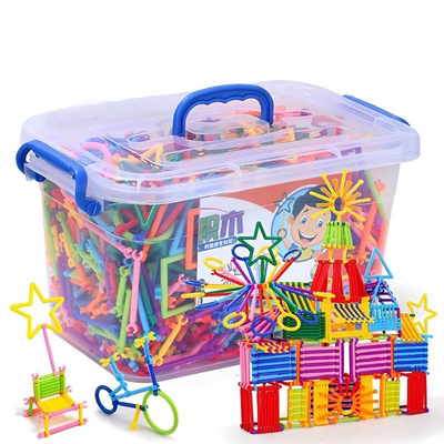 儿童节礼物聪明魔术棒积木男益智力开发拼装拼插棍棒百变儿童玩具