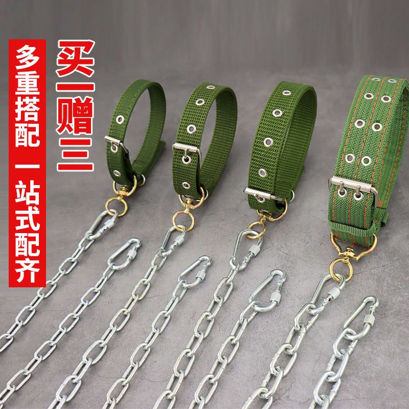 铁狗链子防咬防锈耐拉镀锌狗绳加长栓狗链条狗项圈脖套狗狗牵引绳