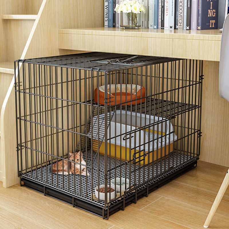 猫笼子小型家用养猫咪带厕双层所室内折叠猫舍不占地宠物猫屋别墅
