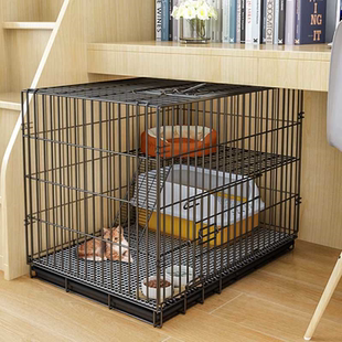 猫笼子小型家用养猫咪带厕双层所室内折叠猫舍不占地宠物猫屋别墅