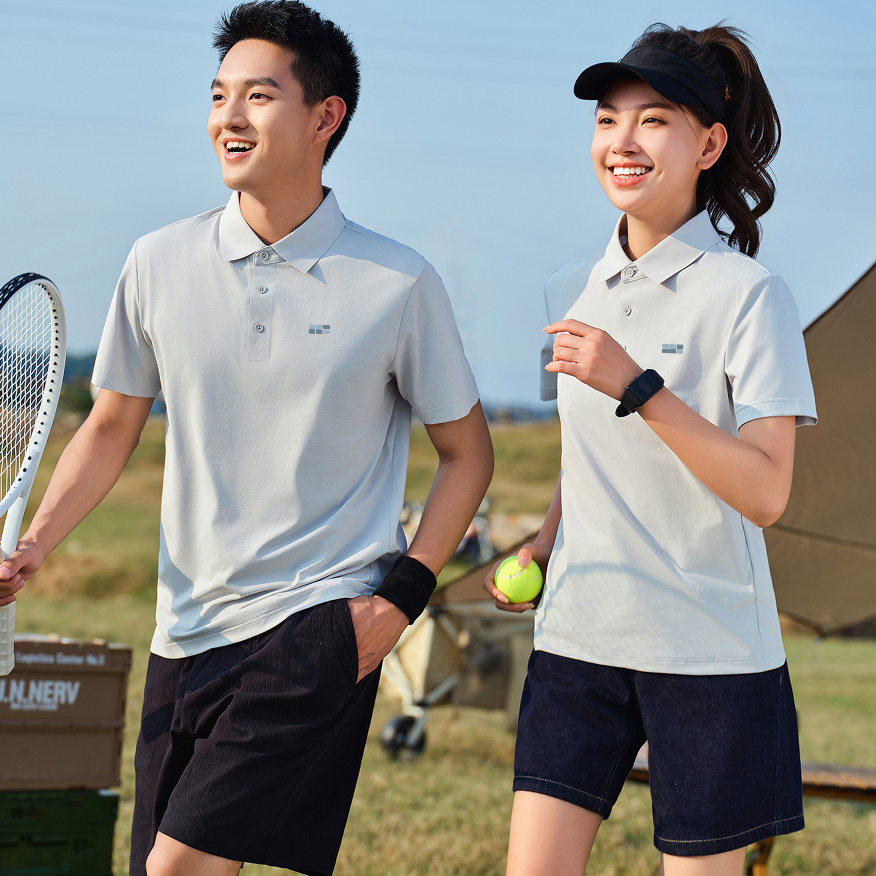 吉利银河工作服polo衫定制logo图片