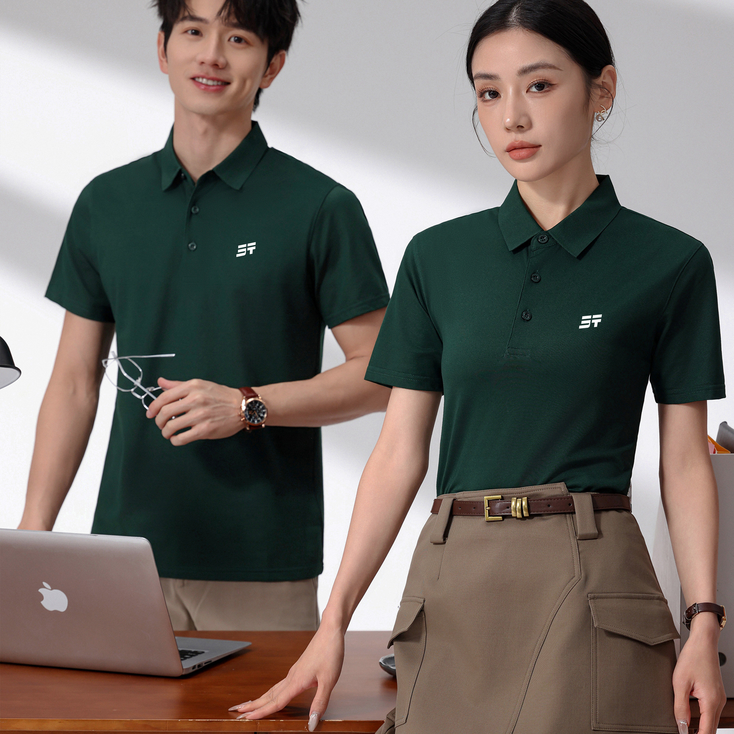 捷途汽车工作服polo衫定制logo图片