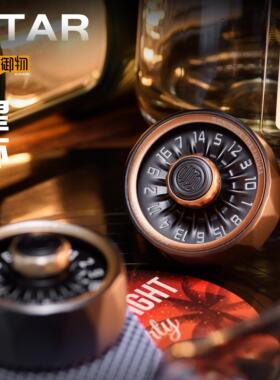 edc星环蓄力转盘可旋转金属指尖陀螺成人解压玩具桌面把玩