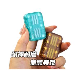 磁力方块 EDC机械推推牌啪啪币琥珀色减压神器解压玩具 无限位花式