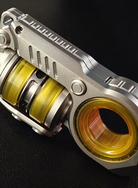 乐派震旦音叉甩蛋复合型指尖陀螺啪啪币推牌EDC解压玩具金属潮玩