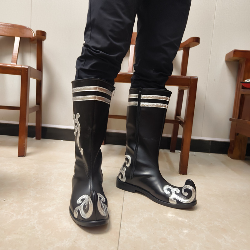 瑶哲萱藏族靴蒙古靴民族舞鞋