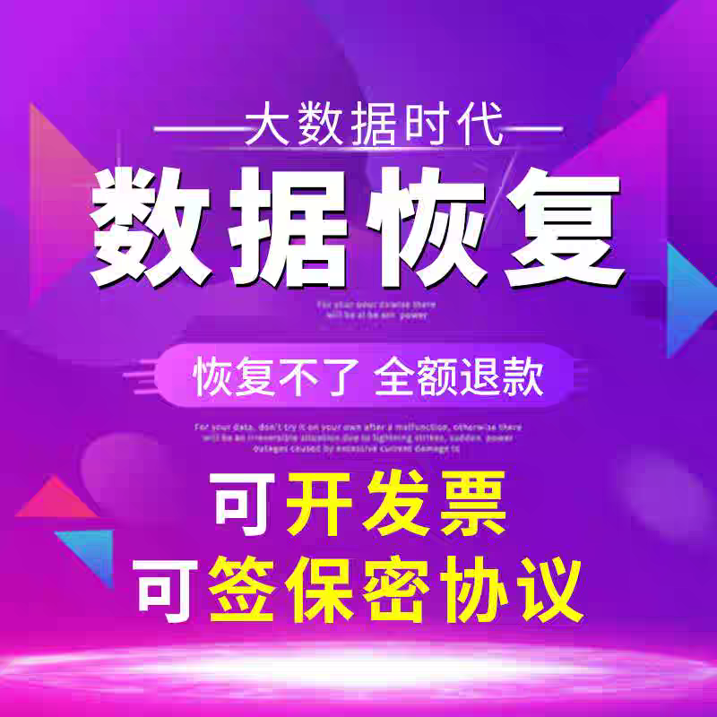 移动硬盘数据恢复电脑机械固态U盘sd卡照片视频远程修复软件服务