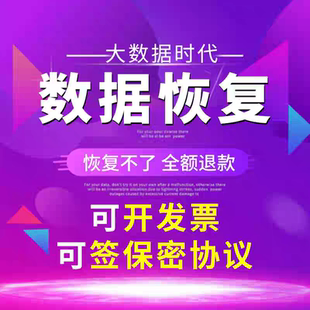 移动硬盘数据恢复电脑机械固态U盘sd卡照片视频远程修复软件服务