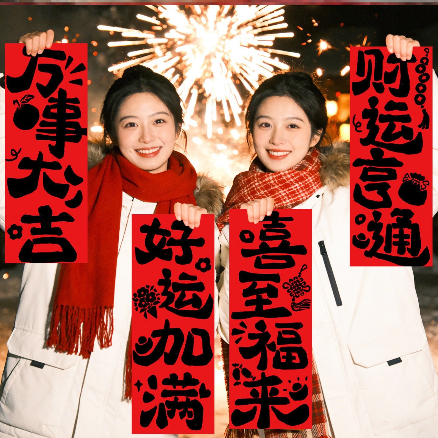 马年新年元旦装饰手持小横幅儿童打卡拍照道具氛围场景布置条幅,节庆用品/礼品,装扮布置套餐,淘宝优惠券,粉丝福利购,淘宝优惠卷