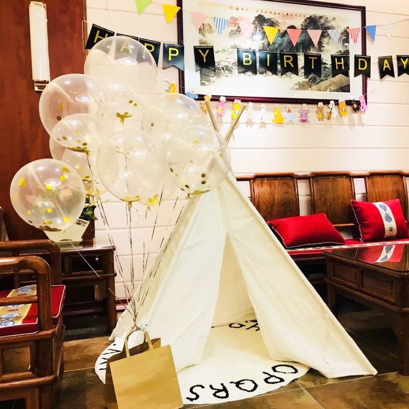 儿童生日派对装饰三角小帐篷