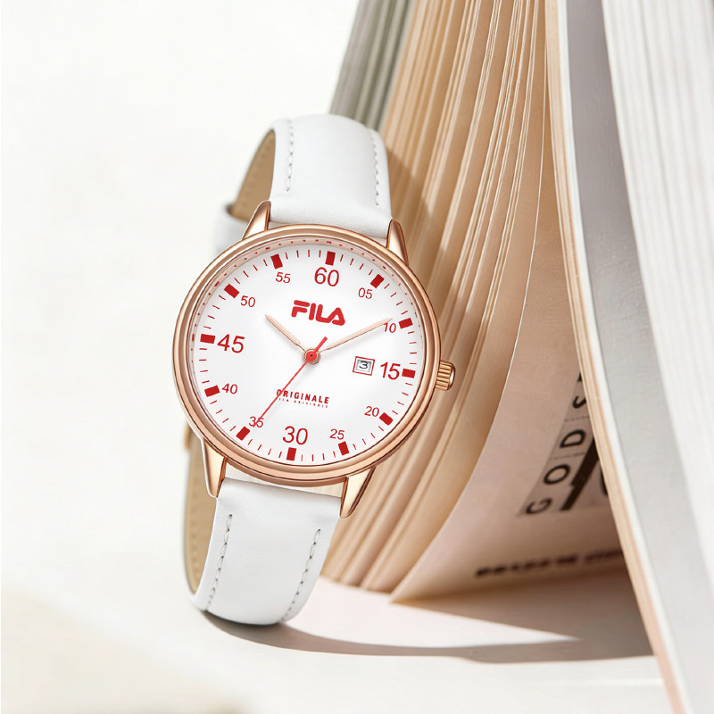 FILA斐乐手表女学生初高中女孩初中女生考试专用石英机械指针6812