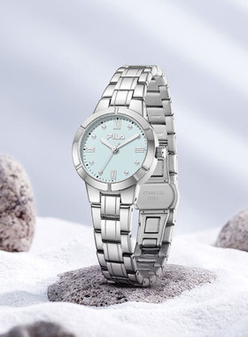 FILA斐乐经典系列女士手表轻奢小圆表送女生生日闺蜜礼物腕表6601