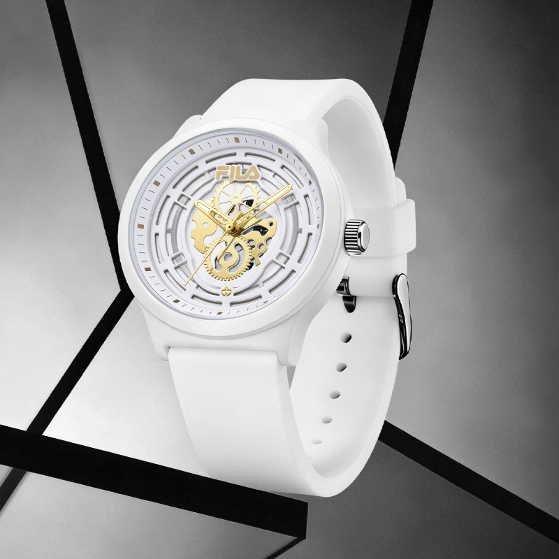 FILA斐乐手表学生初高中新款机械元素夜光指针设计感石英腕表6804