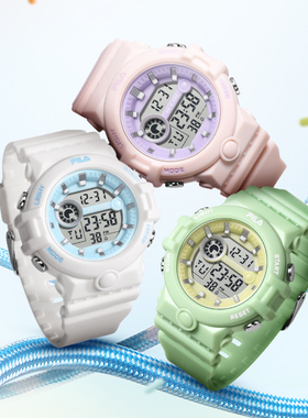 FILA斐乐2025新款电子运动手表初高中大学生送女孩礼物腕表6657