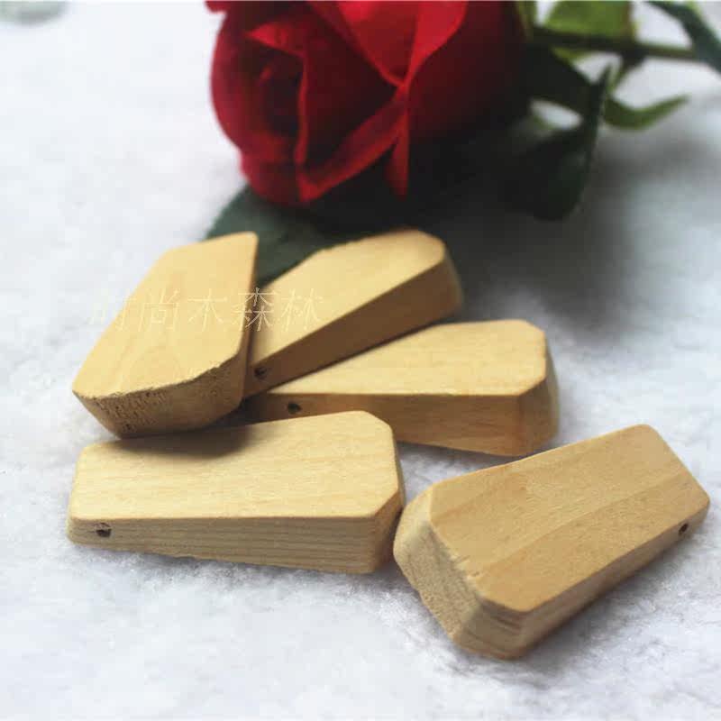 实木全新木质配件异形木片手工制作散珠木珠满包邮实体销售