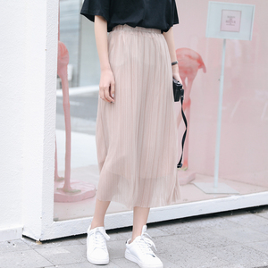 chic裙子网纱半身裙