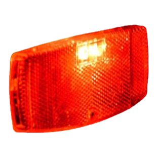 适用捷安特自行车反光板山地车夜骑辐条灯货架单车尾灯配件大全