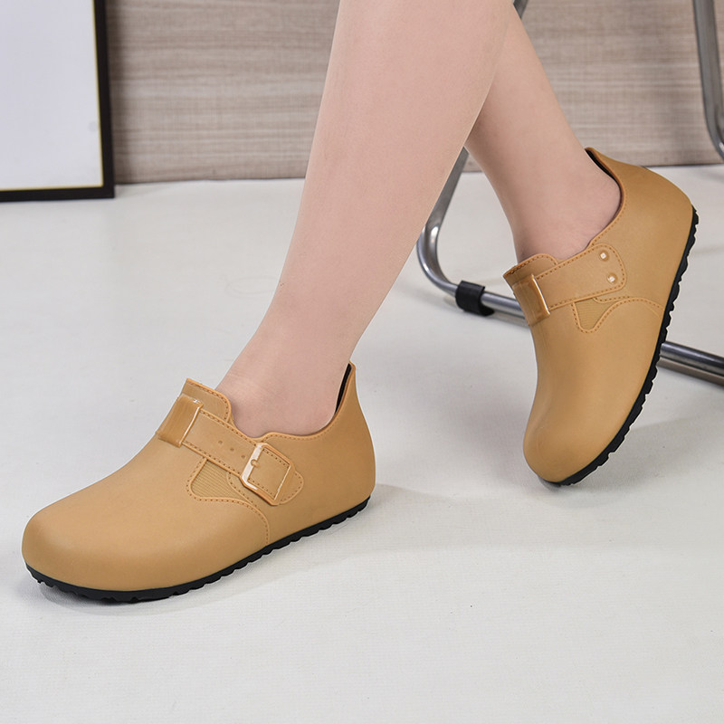 时尚低筒外穿防水鞋雨鞋雨靴女夏季成人踩水厨房工作胶鞋防滑短筒