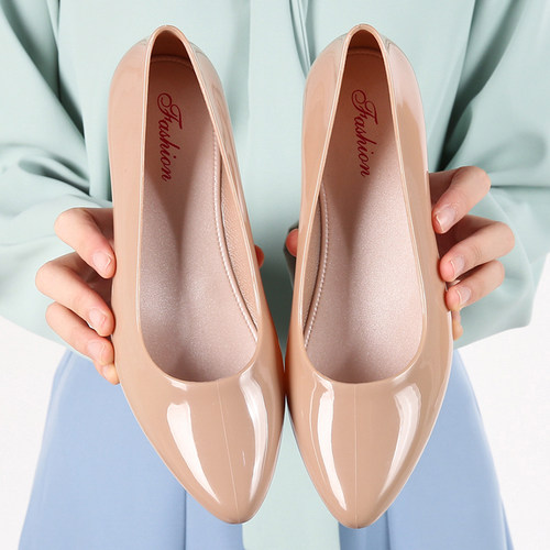 浅口四季简约防滑雨鞋单鞋