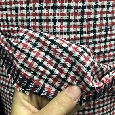 磨毛衬衫布料面料格子西装裤子