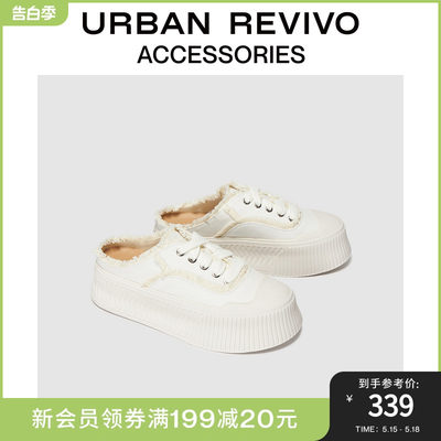 春季厚底拖鞋URBANREVIVO街头