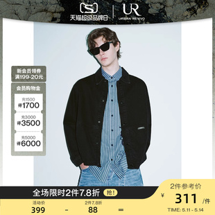 休闲潮流时髦复古做旧牛仔外套UMV830044 男时尚 新款 UR秋冬季