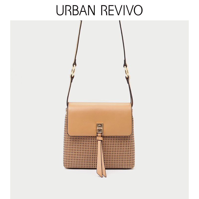 URBAN REVIVO2018Çï¼¾ÐÂÆ·Å®Ê¿ÅäÊθ´¹Å·çб¿æ°üAH32SB4N2012
