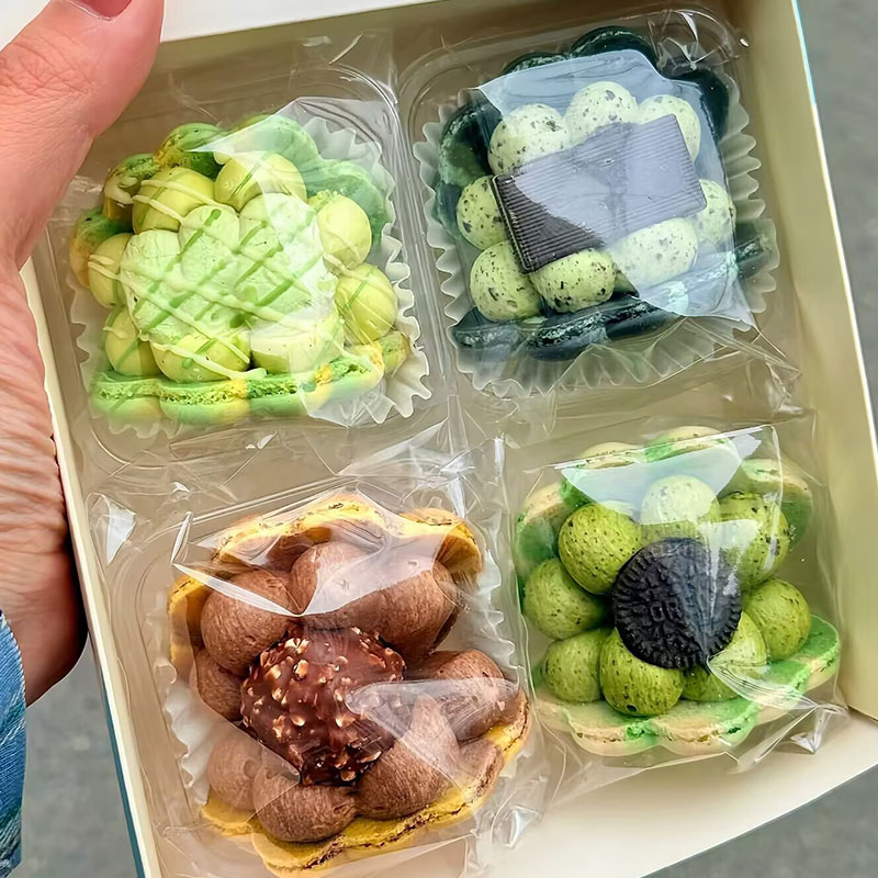 马卡龙包装袋全透明曲奇雪花酥袋