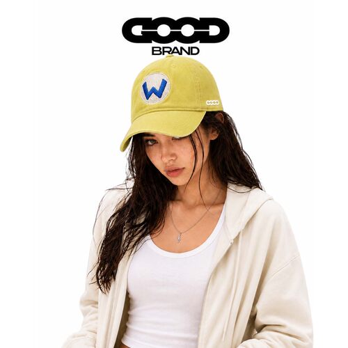 【正品直售】GOOD BRAND新款动漫卡通刺绣字母棒球帽男女撞色做旧