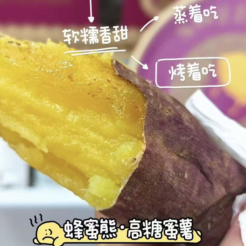 蜂蜜熊蜜薯高糖心烧烤山芋红薯地瓜软糯香甜番甘薯匠心种植礼盒装,水产肉类/新鲜蔬果/熟食,番薯,淘宝优惠券,粉丝福利购,淘宝优惠卷