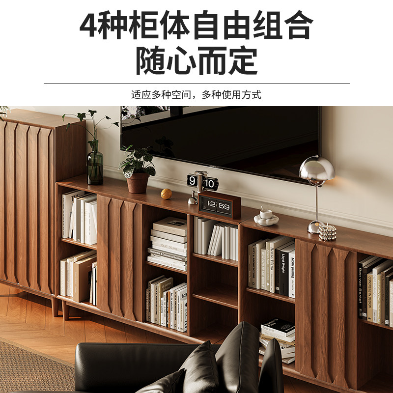 自由组合模块书架置物架客厅电视柜矮柜子简约储物柜格子柜收纳柜