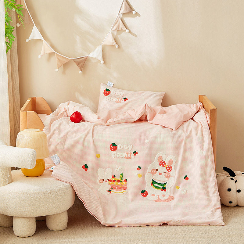 幼儿园被子三件套宝宝入园专用被套被褥六件套儿童床品纯棉水洗棉,婴童用品,婴童床品套件,淘宝优惠券,粉丝福利购,淘宝优惠卷